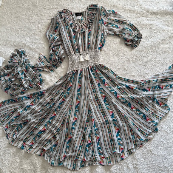 Vintage 80s Diane Freis Midi Dress with Scarf
One size (6-8) - Picture 1 of 15